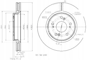 Tarcze Ham. 2szt Honda P. Cr-v 07- 12- Maxgear