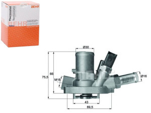 Termostat Fiat 80c Grande Punto 1,4 07- Behr