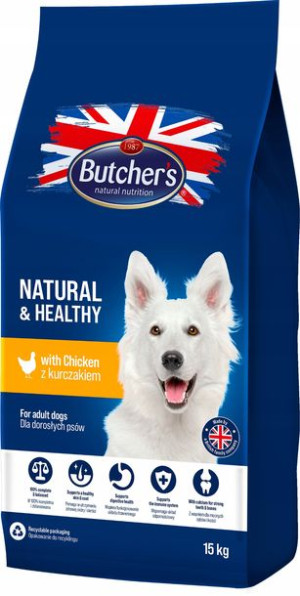 BUTCHER'S z kurczakiem sucha karma dla psa 15kg