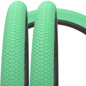 2x Opony Opona Do Roweru 26x1,75 Miętowa Zielona