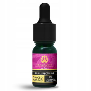 Olej CBD 5% PLUS CBG - olejek konopny 500 mg