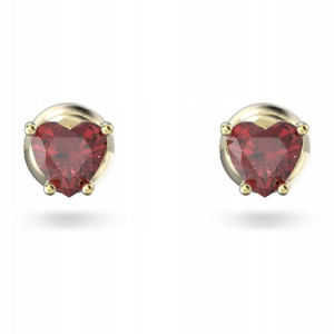 SWAROVSKI - Kolczyki Stilla Heart Red GOS