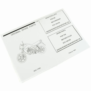 Katalog części MZ ETZ 125 150 SAXON 125 WYDANIE 1994 MZA