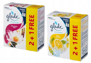 GLADE wkład odświeżacz 6x10ml Cytryna Relaxing Zen