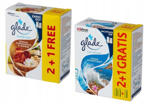 GLADE wkład odświeżacz 6x10ml Ocean Drzewo Sandało