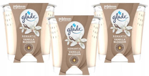 Glade ROMANTIC VANILLA BLOSSOM 3 świece zapachowe
