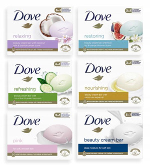 Mydło Dove w kostce Kremowe Mix rodzajów 6x 90g
