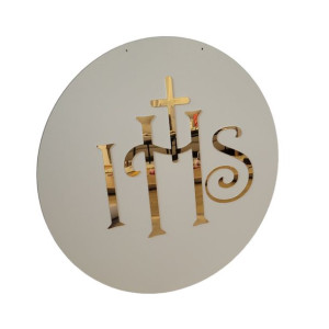 Koło IHS na ściankę 40 cm komunia
