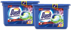 DASH kapsułki do prania tkanin kolorowych 16szt DE