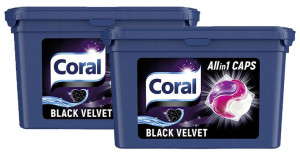 CORAL Kapsułki do prania BLACK VELVET 32 kapsułki