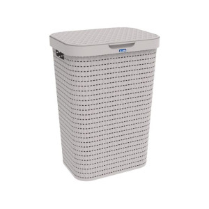 Kosz na bieliznę rotho country 55l cappuccino