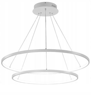Lampa wisząca SILVA I 2 ringi 20/40cm żyrandol 35W kinkiet LED Wobako