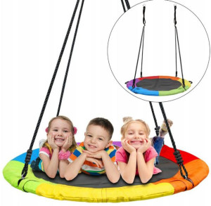 Huśtawka Dla Dzieci Bocianie Gniazdo Ogród 120cm
