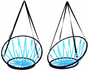 Huśtawka Bocianie Gniazdo Oparcie 150x55 CM BLUE