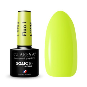 Claresa Lakier Hybrydowy Fluo 1 -5G