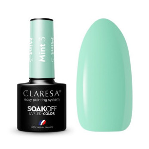 Claresa Lakier Hybrydowy Mint 3 -5G