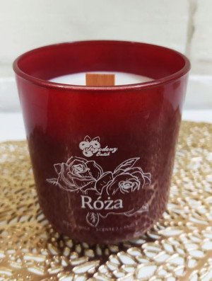 Róża - Sojowa Świeca Zapachowa w szkle