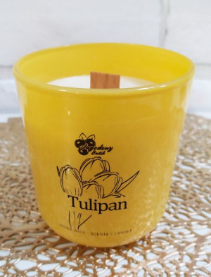Tulipan - Sojowa Świeca Zapachowa w szkle