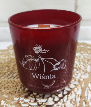 Wiśnia - Sojowa Świeca Zapachowa w szkle
