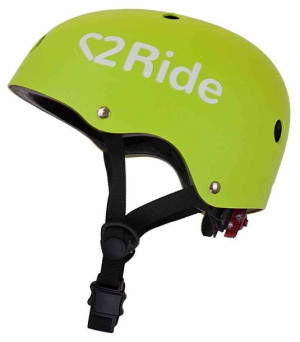 Kask rowerowy dla dzieci TRACKER- Love 2 RIDE, rozm. S, 50-54 cm z lampką L