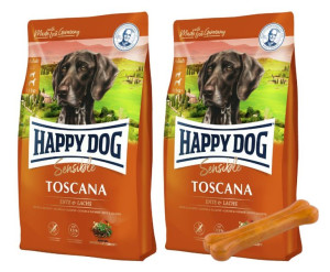 Happy Dog Supreme Toscana 2x12,5kg + MACED Kość Wędzona Prasowana 11 cm