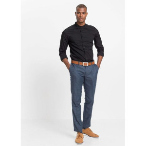 Bonprix Elegancka Czarna Koszula Slim Fit 41-42 924782