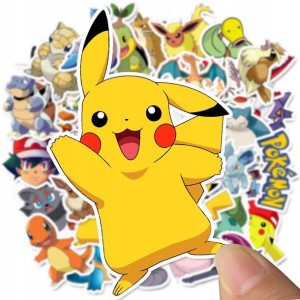 Naklejki Pokemon 100 Szt Zestaw Pikachu Anime
