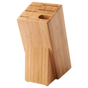 IKEA HYVLA Blok na noże bambus 10x25 cm