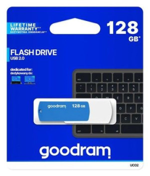 Pendrive GOODRAM UCO2 128GB USB 2.0 White-Blue