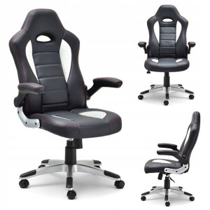 Ergonomiczny Fotel Do Biura W Sportowym Stylu Racer 3 Redline