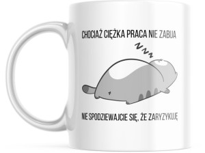 Kubek Z Nadrukiem Napisem Prezent Dla Koleżanki Kolegi Z Pracy