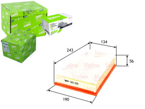 Filtr Powietrza Renault Valeo