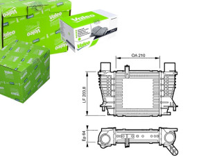 Intercooler Renault Clio Modus 1,5 Dci 05- Valeo