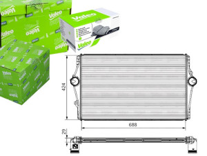 Intercooler Volvo S60 S80 V70 2,0-2,5 00-10 Valeo