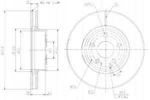 Tarcze Ham. 2szt Mercedes P. W211 280-500 02- Cls 312x28mm Maxgear
