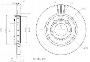 Tarcze Ham. 2szt Vw T. Golf 4 97- Maxgear