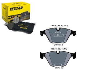 Klocki Hamulcowe Bmw Przód F10 10- 525-535 Textar