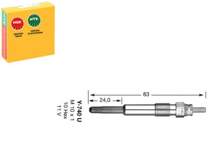 Świeca Żarowa Renault 1,9d 98- Ngk