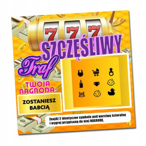 Zdrapka Kupon Los Zostaniesz Babcią Dziadkiem