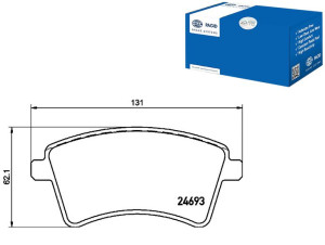 Klocki Hamulcowe Hella Pagid A4154210310 A41542106