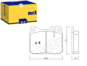 Klocki Hamulcowe Vw Lt 28-55 75-96 Metelli