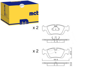 Klocki Hamulcowe Bmw 3 E36 91-00 Metelli