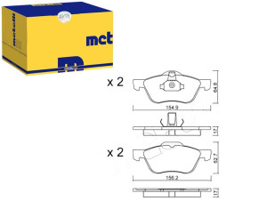 Klocki Hamulcowe Nissan Primera P11 -02 Metelli