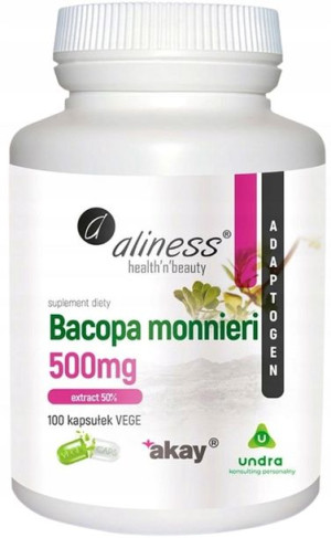 ALINESS BRAHMI Bacopa Monnieri Ekstrakt 50% 100kap