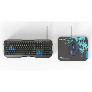 E-blue Polygon, zestaw klawiatura z myszką Cobra II, US, do gry,