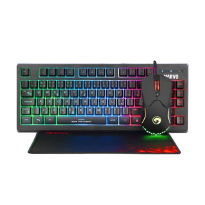 Marvo CM310 CZSK, RGB zestaw klawiatura + mysz i podkładka dla graczy,