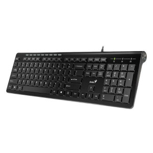 Genius Slimstar 230, klawiatura US, multimedialny, slim rodzaj przewodowa