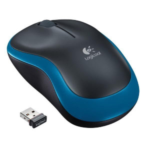 Logitech Mysz M185, 1000DPI, 2.4 [GHz], optyczna, 2kl.,