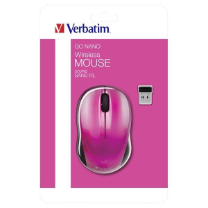 Verbatim Mysz Go Nano 49043, 1600DPI, 2.4 [GHz], optyczna, 3kl.,