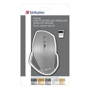 Verbatim Mysz Deluxe, 1600DPI, 2.4 [GHz], optyczna, 8kl.,
